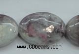 CLI59 15.5 inches 22*30mm oval natural lilac jasper beads wholesale