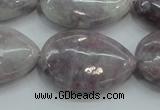 CLI61 15.5 inches 22*30mm teardrop natural lilac jasper beads wholesale