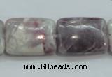 CLI64 15.5 inches 18*25mm rectangle natural lilac jasper beads wholesale