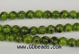 CLJ210 15.5 inches 6mm round dyed sesame jasper beads wholesale