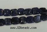 CLJ255 15.5 inches 8*8mm square dyed sesame jasper beads wholesale