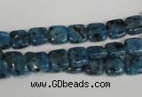 CLJ256 15.5 inches 8*8mm square dyed sesame jasper beads wholesale