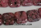 CLJ272 15.5 inches 16*16mm square dyed sesame jasper beads wholesale