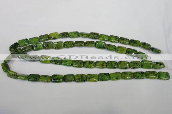 CLJ280 15.5 inches 10*14mm rectangle dyed sesame jasper beads wholesale