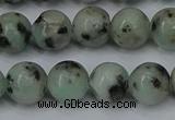 CLJ403 15.5 inches 10mm round sesame jasper beads wholesale