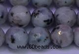 CLJ425 15.5 inches 14mm faceted round sesame jasper beads