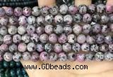 CLJ505 15.5 inches 4mm,6mm,8mm,10mm & 12mm round sesame jasper beads