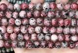 CLJ506 15.5 inches 4mm,6mm,8mm,10mm & 12mm round sesame jasper beads