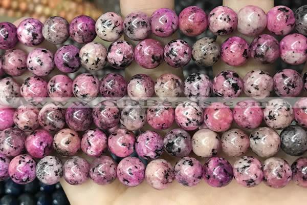 CLJ507 15.5 inches 4mm,6mm,8mm,10mm & 12mm round sesame jasper beads