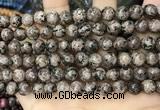 CLJ530 15.5 inches 4mm,6mm,8mm,10mm & 12mm round sesame jasper beads