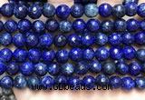 CLJ563 15.5 inches 6mm,8mm,10mm & 12mm faceted round sesame jasper beads