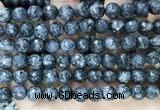 CLJ564 15.5 inches 6mm,8mm,10mm & 12mm faceted round sesame jasper beads