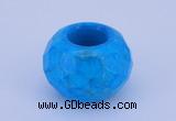 CLO14 19*30mm faceted rondelle loose turquoise gemstone beads wholesale