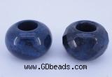 CLO17 19*30mm rondelle loose blue dumortierite gemstone beads wholesale