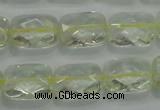 CLQ101 15 inches 13*18mm faceted rectangle natural lemon quartz beads