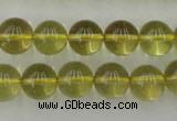 CLQ154 15.5 inches 12mm round natural lemon quartz beads wholesale