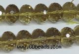 CLQ16 15.5 inches 10*14mm faceted rondelle natural lemon quartz beads