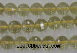 CLQ163 15.5 inches 10mm faceted round natural lemon quartz beads