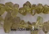 CLQ171 6*8mm – 10*16mm faceted nuggets natural lemon quartz beads