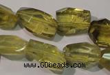 CLQ256 15.5 inches 15*18mm faceted nuggets natural lemon quartz beads