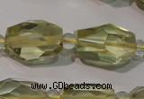 CLQ258 15.5 inches 10*14mm – 12*16mm faceted nuggets lemon quartz beads