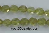 CLQ302 15.5 inches 8mm faceted nuggets lemon quartz beads