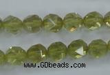 CLQ303 15.5 inches 10mm faceted nuggets lemon quartz beads