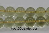 CLQ53 15.5 inches 12mm round natural lemon quartz beads wholesale