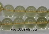 CLQ54 15.5 inches 14mm round natural lemon quartz beads wholesale