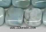 CLR131 15.5 inches 10*10mm square natural larimar gemstone beads