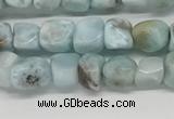 CLR133 15.5 inches 4*6mm - 5*8mm chips natural larimar gemstone beads