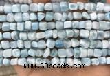 CLR142 15.5 inches 5*6mm - 6*8mm nuggets natural larimar beads