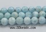 CLR16 15.5 inches 8mm round grade A natural larimar gemstone beads