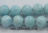 CLR18 15.5 inches 12mm round grade A natural larimar gemstone beads