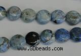 CLR208 15.5 inches 10mm flat round larimar gemstone beads