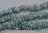 CLR31 15.5 inches natural larimar gemstone chip beads wholesale