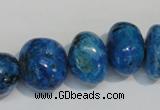 CLR316 15.5 inches 10*18mm nuggets dyed larimar gemstone beads