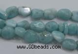 CLR33 15.5 inches 7*8mm nugget natural larimar gemstone beads