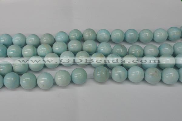 CLR356 15.5 inches 16mm round dyed larimar gemstone beads