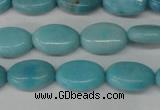 CLR371 15.5 inches 8*12mm oval dyed larimar gemstone beads