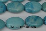 CLR373 15.5 inches 12*16mm oval dyed larimar gemstone beads