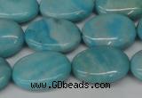 CLR374 15.5 inches 13*18mm oval dyed larimar gemstone beads