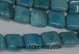 CLR380 15.5 inches 10*10mm square dyed larimar gemstone beads