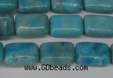 CLR391 15.5 inches 8*12mm rectangle dyed larimar gemstone beads