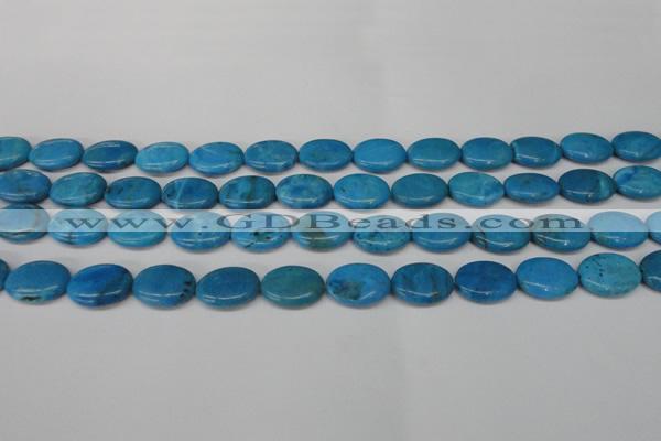 CLR420 15.5 inches 8*12mm oval dyed larimar gemstone beads