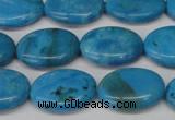 CLR421 15.5 inches 10*14mm oval dyed larimar gemstone beads