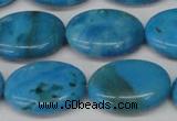 CLR424 15.5 inches 15*20mm oval dyed larimar gemstone beads