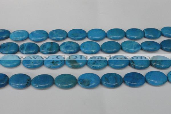 CLR424 15.5 inches 15*20mm oval dyed larimar gemstone beads