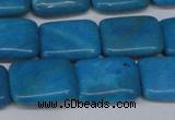 CLR441 15.5 inches 10*14mm rectangle dyed larimar gemstone beads