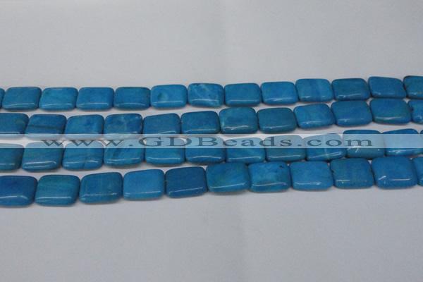 CLR441 15.5 inches 10*14mm rectangle dyed larimar gemstone beads